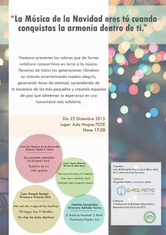 Concierto en la Facultad de Ciencias de la Educación